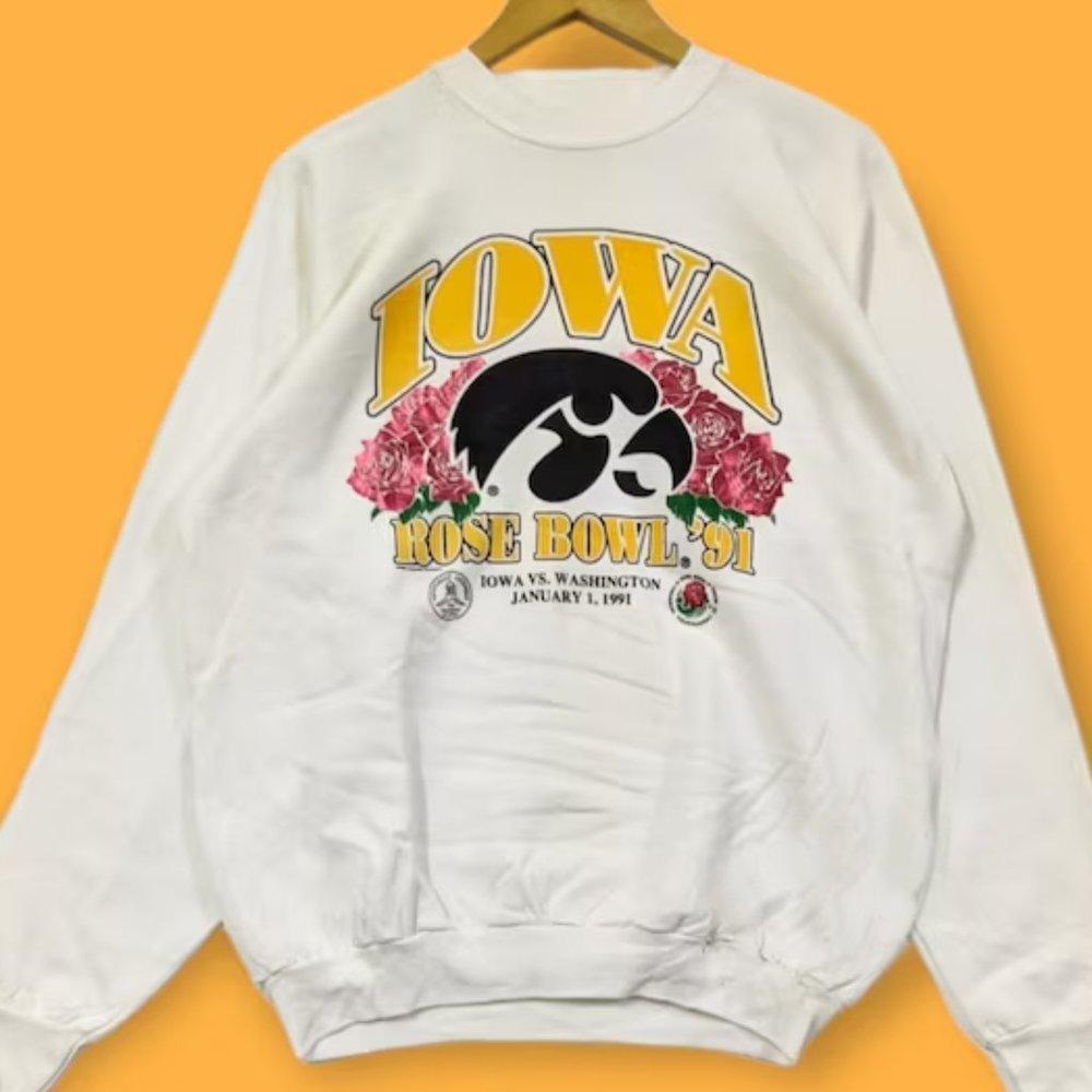 1991 The University Of Iowa Rose Bowl Sweatshirt The University Of Iowa